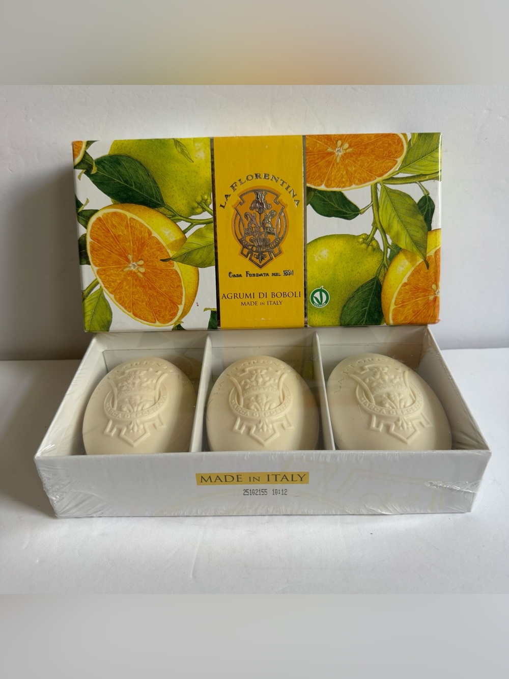 La Florentina Agrumi Di Boboli Citrus Hand Soap Set Made In Italy 3 Bars Ivor